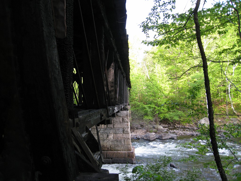 Tilton NH Rail Trail 2010 0205.jpg - Winnipesaukee River Trail, Franklin New HampshireTrestle View ParkInterested in taking a walk or bike ride on a scenic historic trail close to the downtowns of the twin rivers area, yet with the feel of wilderness. A 3 mile trail parallels the Winnipesauke river and passes the historic Sulphite upside down covered bridge believed to be the only one in the country and listed on the national register of historic places. You will also view mill ruins and remaining portions of dams that tell the history of the 5 mills that operated on this river in the mid 19th century.